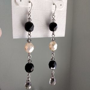 White House Black Market, Beaded Earrings, NWT